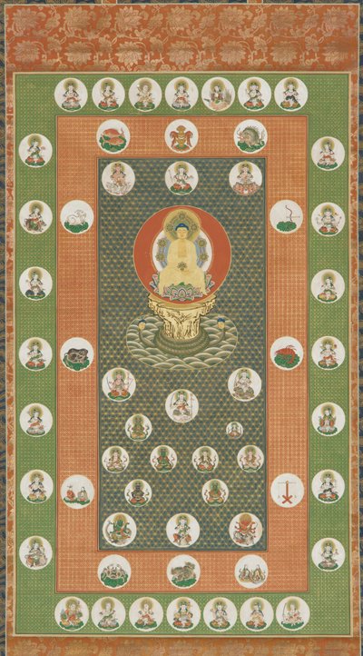 星形曼陀罗，江户时期，1615-1868。 作者 不明