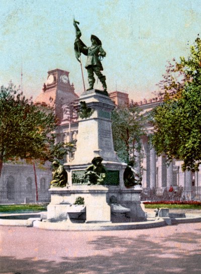 保罗·乔梅代·德·迈森纽夫的雕像，蒙特利尔，1904年 作者 不明