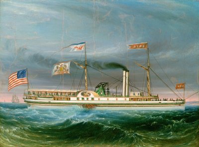 伊利号汽船，可能是1837年。 作者 不明