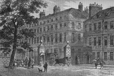 伦敦，威斯敏斯特，圣詹姆斯公园的Storeys Gate，建于1878年左右 作者 不明
