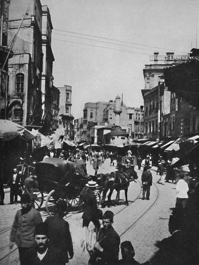 君士坦丁堡街景，1913年 作者 不明