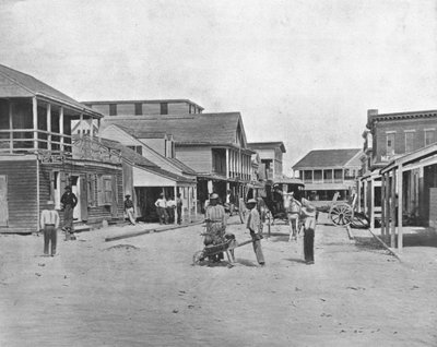 街在基韦斯特，佛罗里达州，美国，c1900。 作者 不明