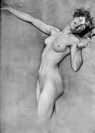 赫伯特·詹姆斯·德雷珀（Herbert James Draper）着的《怀旧的葡萄酒研究》，1899年 作者 不明