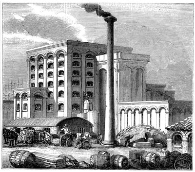 1851年开业的英格兰南安普敦制糖厂 作者 不明