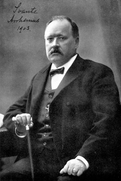 Svante Arrhenius 1859-1927, 瑞典物理学家和化学家, 1903年 作者 不明