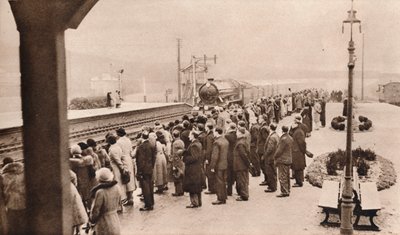 对怀恩车站皇家葬礼列车的同情兴趣，1936年 作者 不明