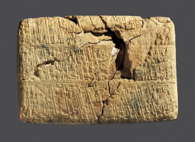 Tablet with a mathematical text. Art of Babylon. 作者 不明