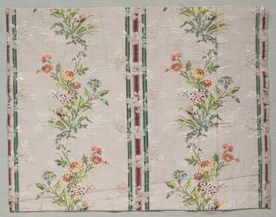 塔夫绸（Brocaded），c。 1790年。 作者 不明