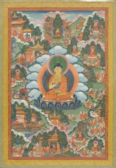 唐卡，十八世纪末。 作者 不明