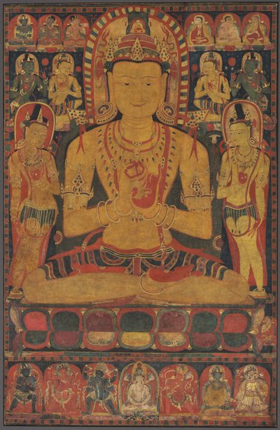 密宗佛像Vairochana，c。 1150-1200。 作者 不明