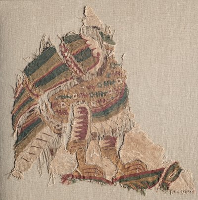 八头鸟挂毯，八百年代。 作者 不明