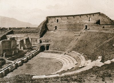 悲剧剧院，意大利庞贝城，1900年代 作者 不明