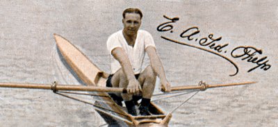 泰德·菲尔普斯（Ted Phelps），世界职业划桨冠军，1935年 作者 不明