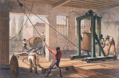 格林威治工厂的电报线，c1865 作者 不明