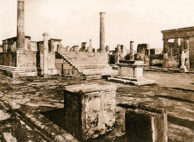 Tempio di Giove，庞贝城，意大利，c1900年代 作者 不明