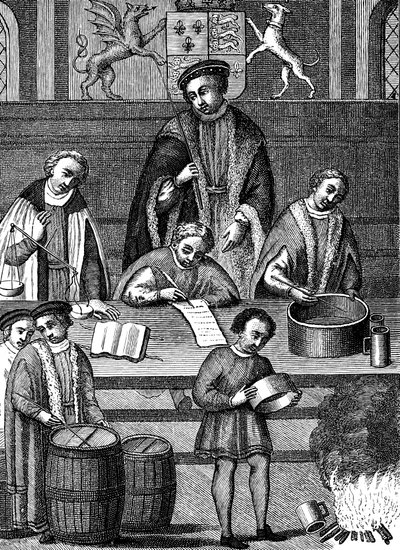 在英格兰亨利七世统治时期（1497-1509）测试体重和度量 作者 不明