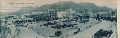 得土安-西班牙广场（c1910）的全景。 作者 不明