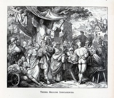 Tetzel卖淫，1882年 作者 不明