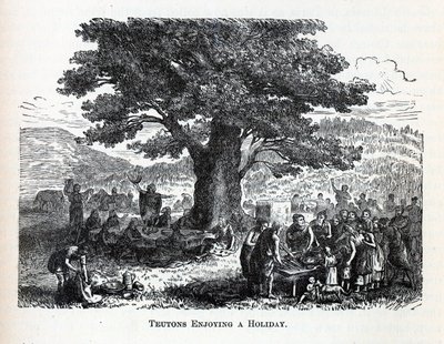 条顿人享受假期，1882年 作者 不明