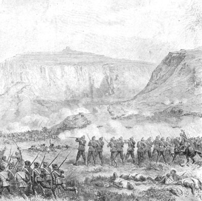 1868年的阿比西尼亚探险：1901年4月10日耶稣受难日，阿罗基战役。 作者 不明