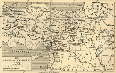 1915年的亚美尼亚大屠杀，第一次世界大战，c1920年。 作者 不明