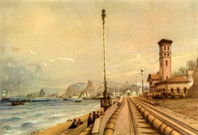 Dawlish的大气层铁路，1847年》，1945年。 作者 不明