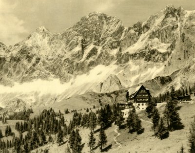 奥地利施蒂里亚州的奥古斯都（Austriahütte）和达赫斯坦（Dachstein），约建于1935年。 作者 不明