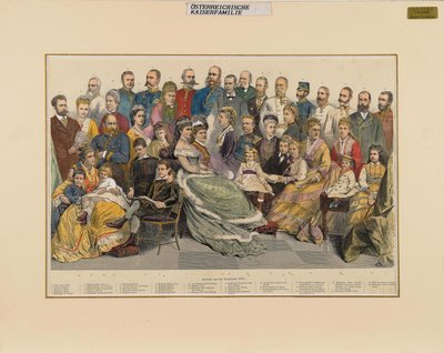 奥地利皇室，1879年。 作者 不明