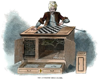 自动机象棋手，1845年 作者 不明