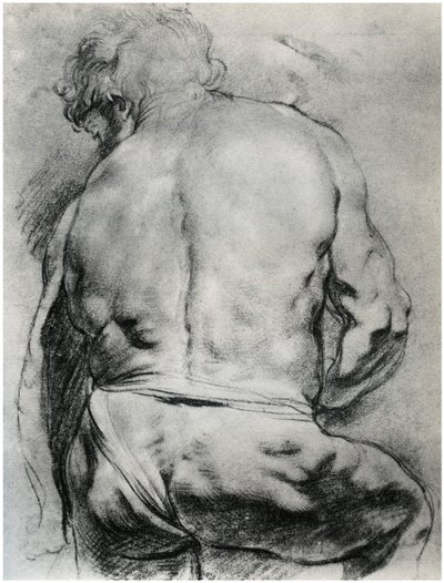 裸体男人的背影，c1610 1958 作者 不明