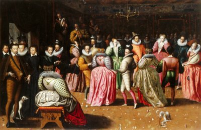 法国亨利三世宫廷的舞会，1575-1600年。 作者 不明