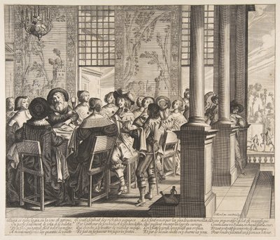 浪子回头宴会，ca。 1636。 作者 不明