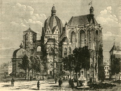 亚琛大教堂，或艾克斯·拉·夏佩尔（Aix-La-Chapelle），1890年。 作者 不明