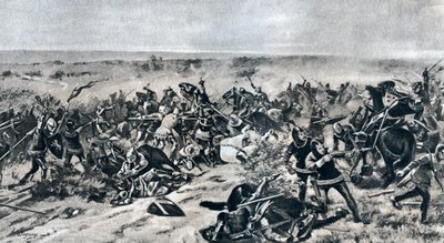 克雷西战役，1346年8月26日，1910年 作者 不明