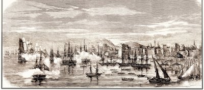1853年11月30日，十九世纪中叶的锡诺普战役。 作者 不明