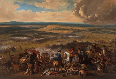 1703年11月15日的Speyerbach之战，17世纪。 作者 不明