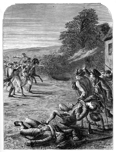 列克星敦和康科德战役，1775年4月19日，1872年 作者 Unbekannt