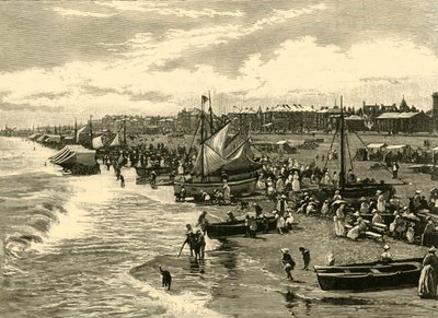 海滩，雅茅斯，1898年。 作者 不明