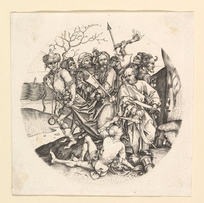 基督的背叛复制在roundel，ca。 1435-1491。 作者 不明