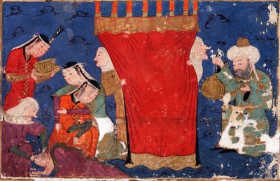 亚历山大大帝的诞生。来自：Eskandar-nameh亚历山大之书 作者 不明