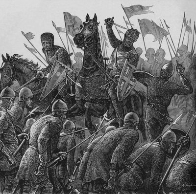 达勒姆主教在福尔柯克（Falkirk）的主教，1298年7月22日，c1880 作者 不明
