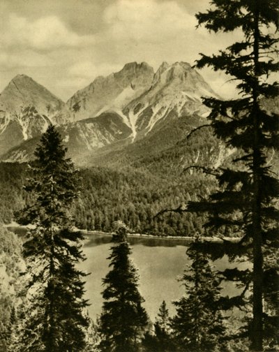 Blindsee和Fern Pass，奥地利蒂罗尔，摄于1935年。 作者 不明