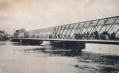 1908年4月洪水，俄罗斯莫斯科的Borodinsky桥 作者 不明