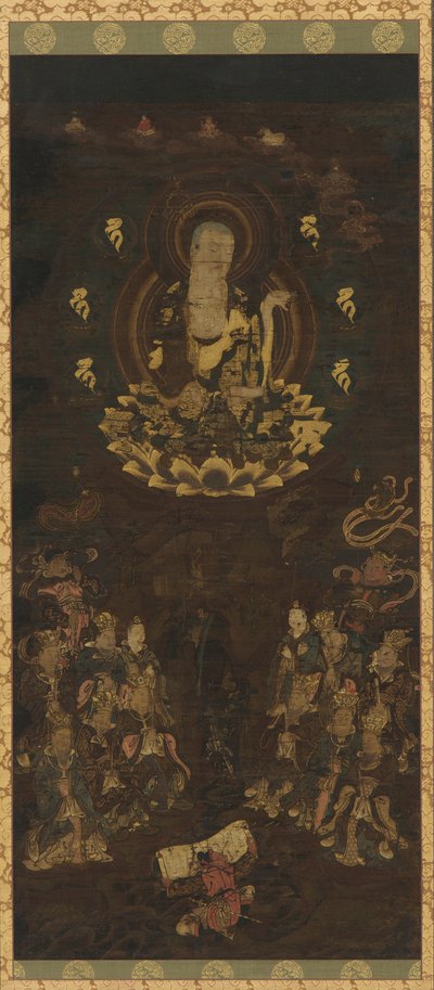 博松地藏和十殿阎罗，镰仓时期，1185-1333。 作者 不明