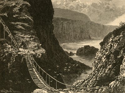 桥梁，卡里克·阿·里德（Carrick-A-Rede），1898年。 作者 不明