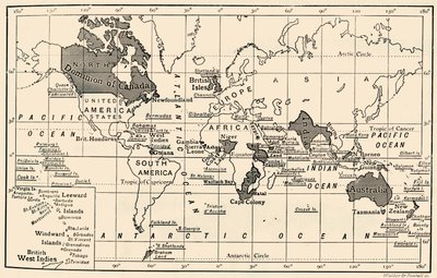 大英帝国，1897年 作者 不明