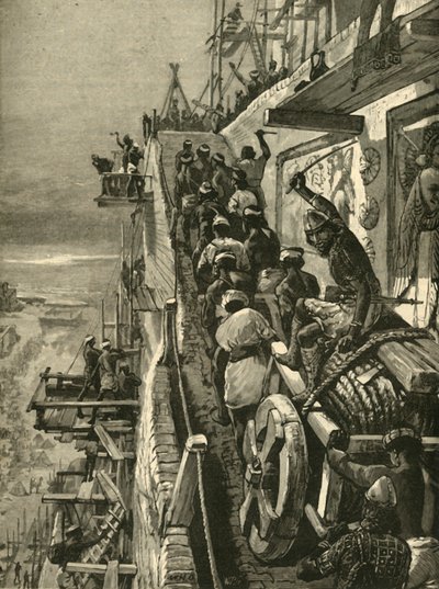 巴别塔建筑，1890年。 作者 不明