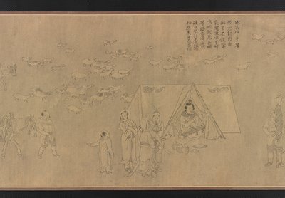 蔡文姬的俘虏，明朝，14-15世纪。 作者 不明