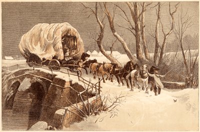 圣诞马车，1866年 作者 不明