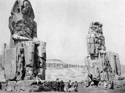 门农巨像，埃及卢克索底比斯，c1922 作者 不明